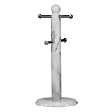 Salerno White Marble 4 Cup Mug Tree