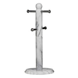 Salerno White Marble 4 Cup Mug Tree