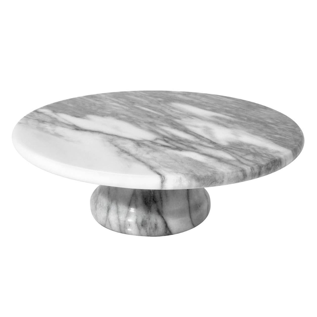 Salerno White Marble Cake Stand