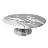 Salerno White Marble Cake Stand