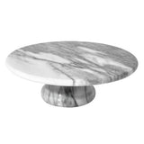 Salerno White Marble Cake Stand