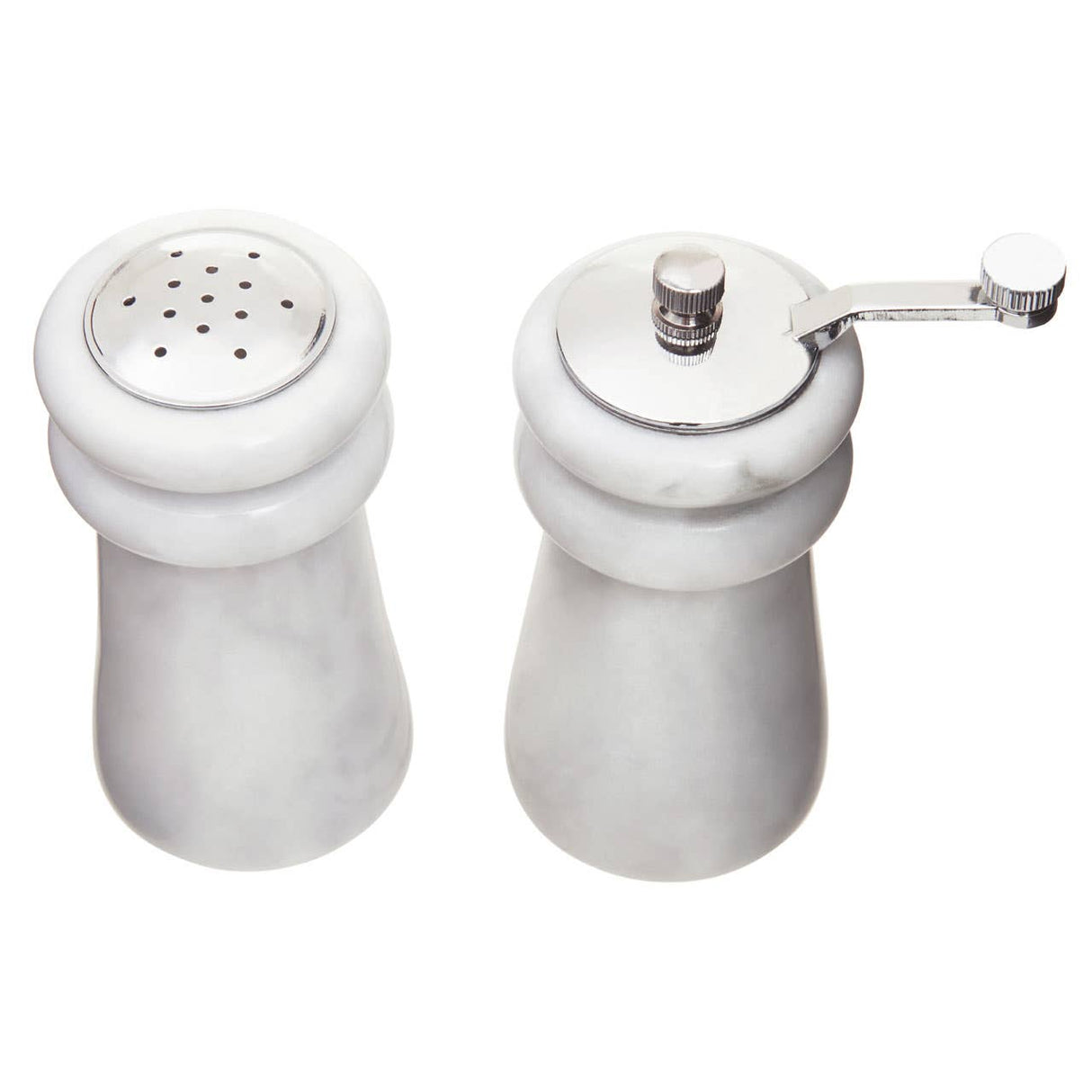 White Marble S&P Set - 10.2Cm