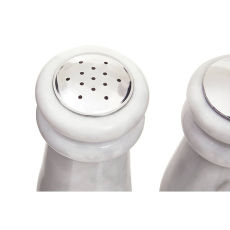 White Marble S&P Set - 10.2Cm