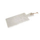 Kindia Off White Marble Rectangular Paddle Board with Tapered Handle
