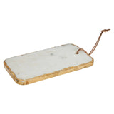 Empire White Marble Chopping and Serving Board with Gold Foil Detail