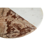 White / Brown Marble Round Paddle Board