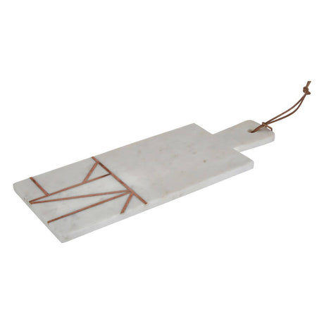 White Marble / Copper Inlay Paddle Board