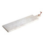Salerno Large White Marble Rectangular Paddle Chopping and Serving Board