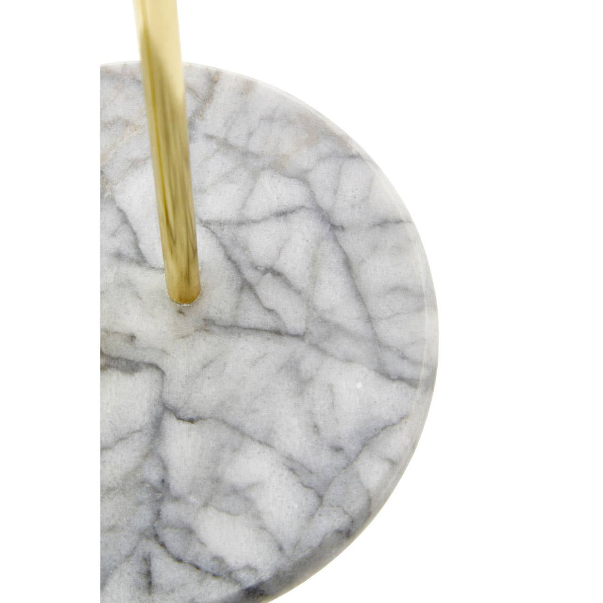 White Marble / Brass Kitchen Roll Holder