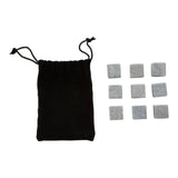 Set Of 9 Granite Ice Rocks
