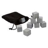 Set Of 9 Granite Ice Rocks