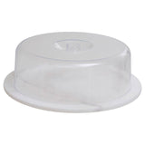 White Marble Cheese Board With Domed Lid