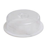 White Marble Cheese Board With Domed Lid
