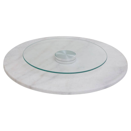 Round Marble Lazy Susan
