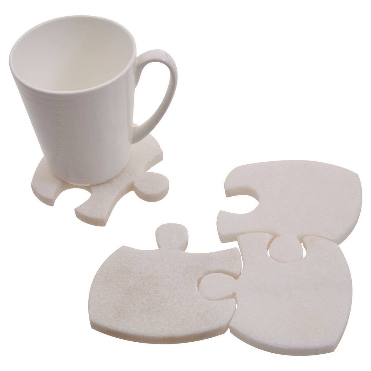 Marble Jigsaw Coasters