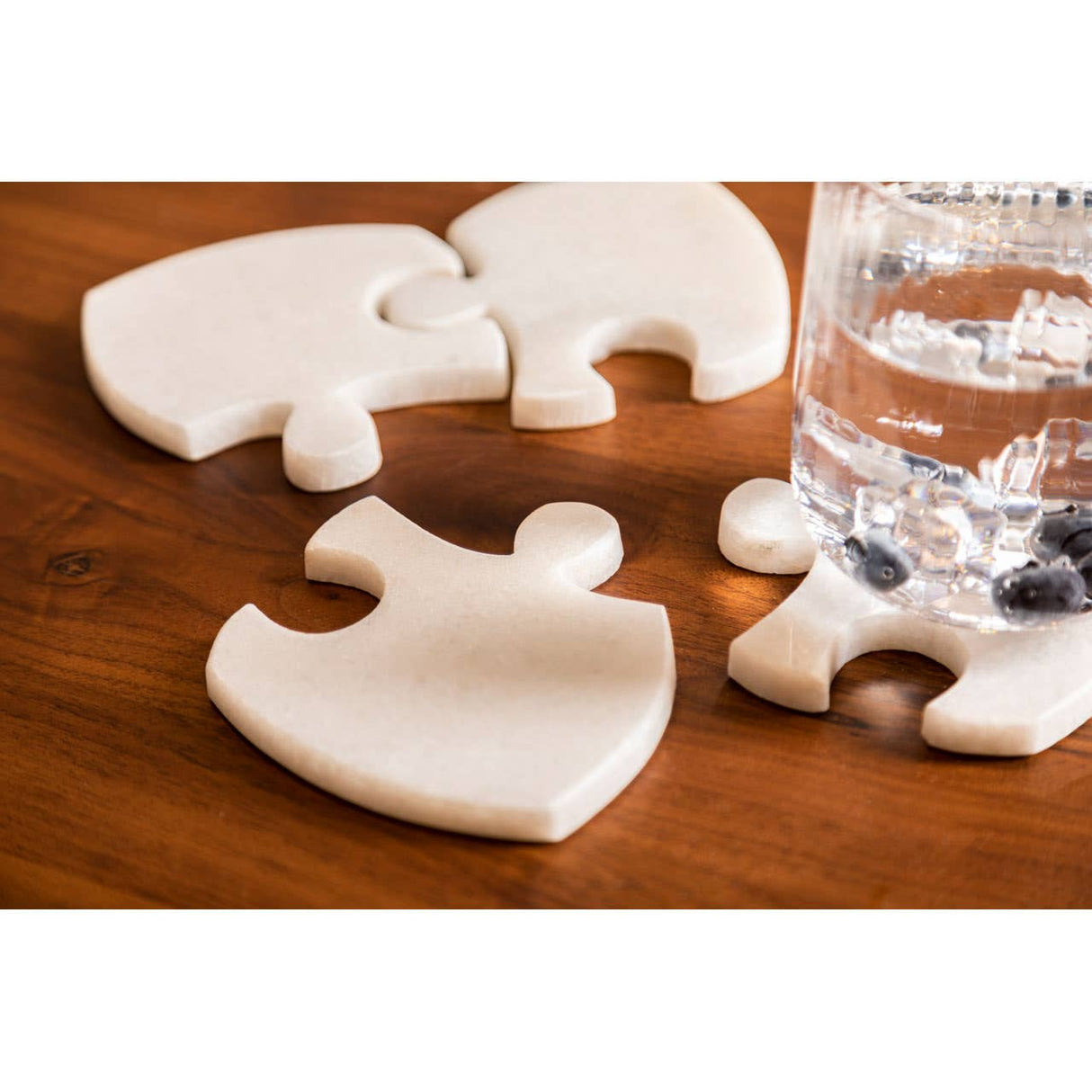 Marble Jigsaw Coasters