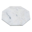 White Finish Octagonal Marble Trivet