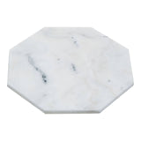 White Finish Octagonal Marble Trivet