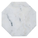 White Finish Octagonal Marble Trivet