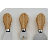 White Fan Shaped Marble Cheese Board
