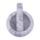 Salerno Grey Marble Bowl Shape Mortar and Pestle