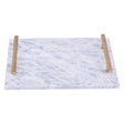Grey Marble Tray With Gold Effect Handles
