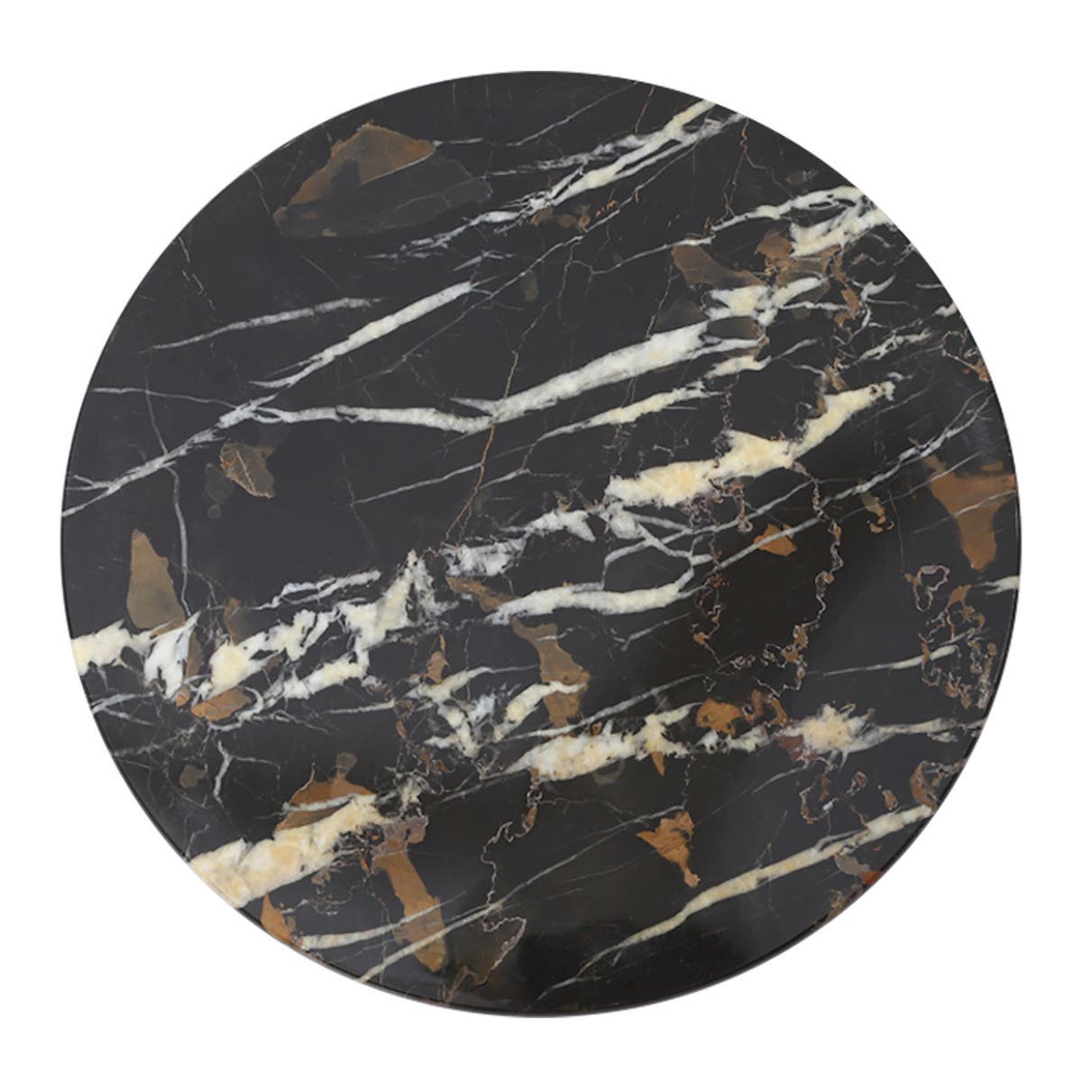 Ziarat Black And Gold Marble Lazy Susan