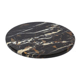 Ziarat Black And Gold Marble Lazy Susan