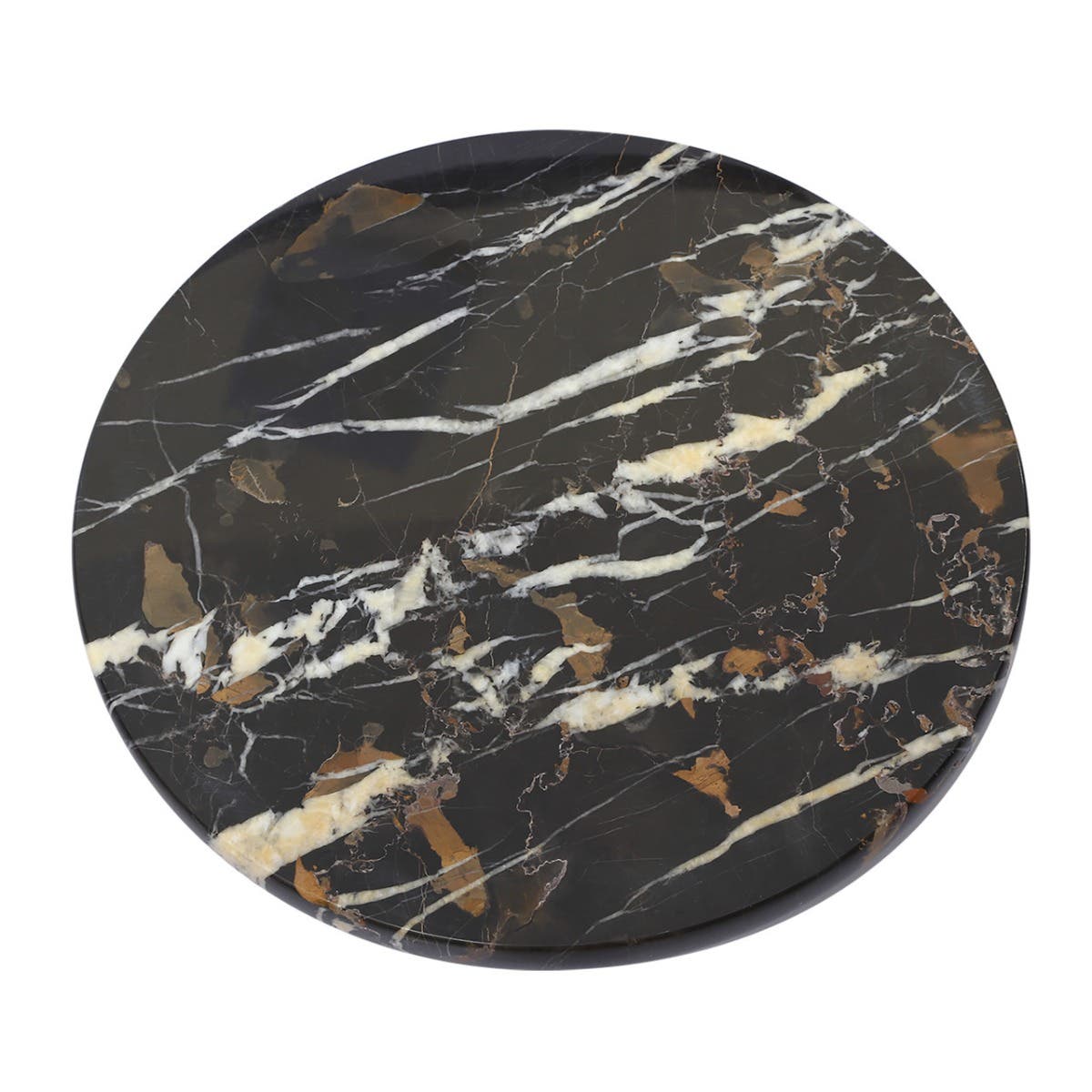Ziarat Black And Gold Marble Lazy Susan