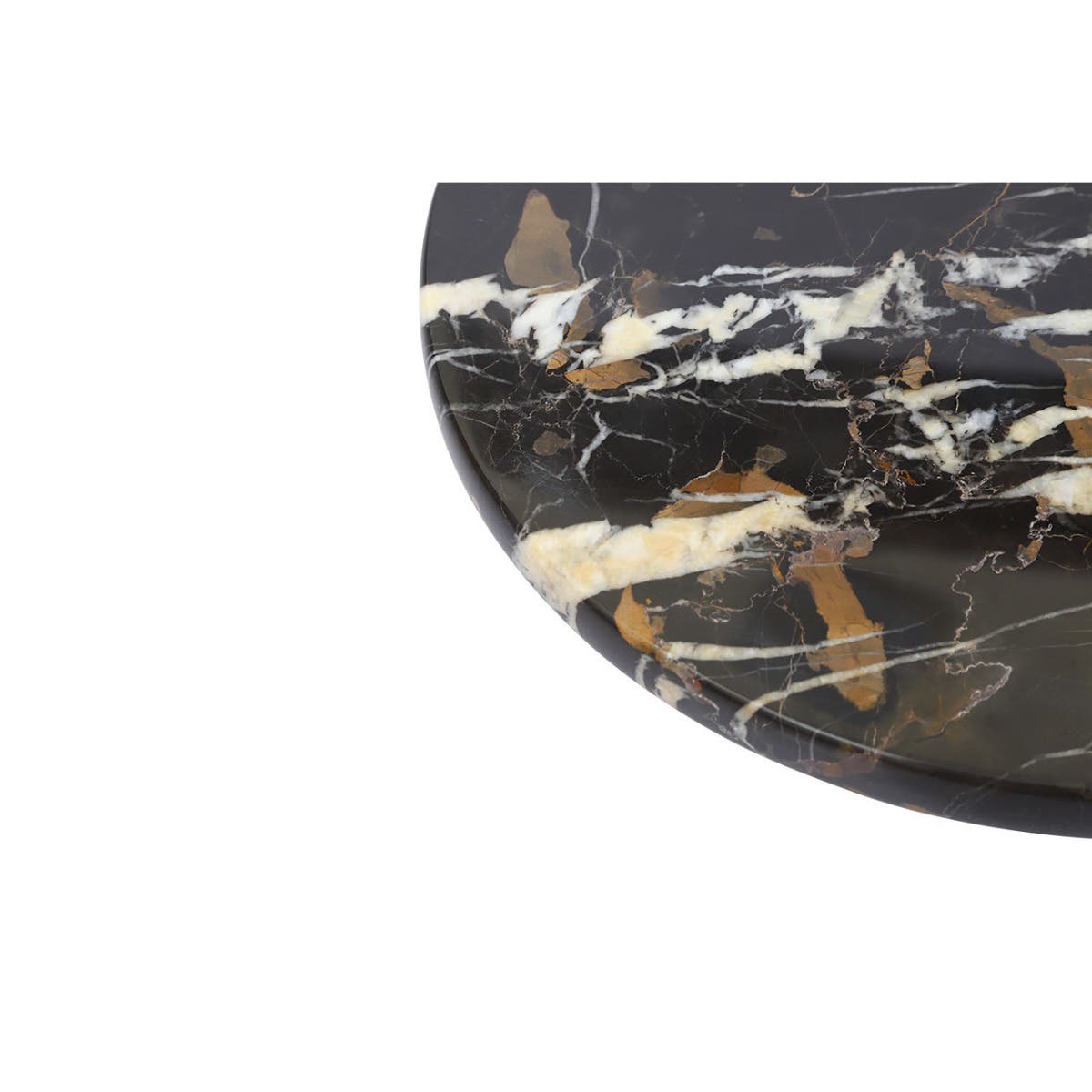 Ziarat Black And Gold Marble Lazy Susan