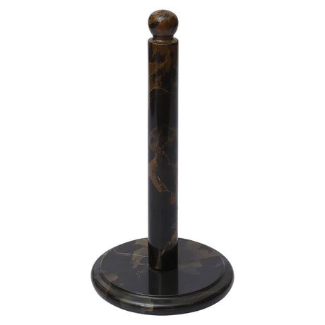 Black And Gold Marble Kitchen Roll Holder