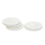 Set Of Four White Marble Round Coasters
