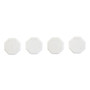 Set Of Four White Marble Octagonal Coasters