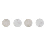 Set Of Four White Marble Rough Edge Coasters