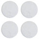 Kindia Set Of Four Round White Marble Coasters