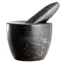 Black Marble Tapered Mortar And Pestle
