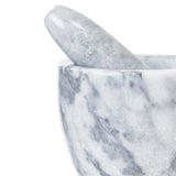 Grey Marble Tapered Mortar and Pestle