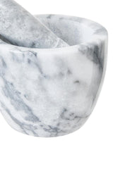 Grey Marble Tapered Mortar and Pestle