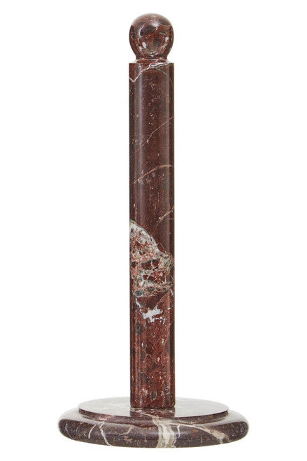 Salmo Red and White Marble Kitchen Roll Holder
