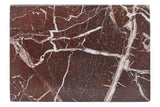 Salmo Rectangular Red and White Marble Chopping and Serving Board
