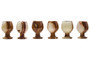 Marmore Set of Six Onyx Shot or Liqueur Glasses