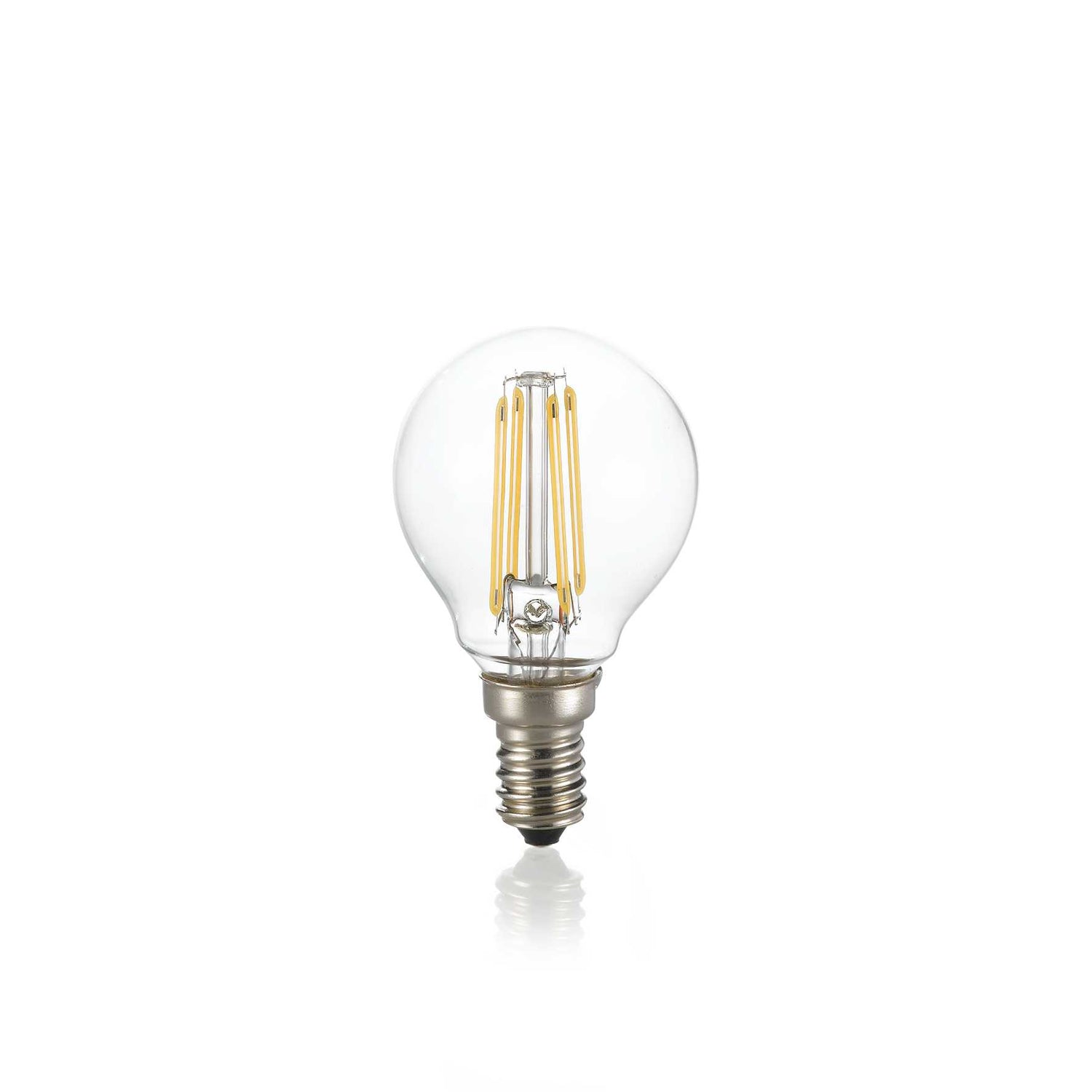 Classic E14 4W Transparent Globe Bulb - 3000K Warm White