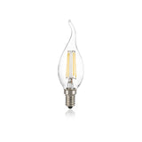 Classic E14 4W Wind Tip Clear Light Bulb 3000K