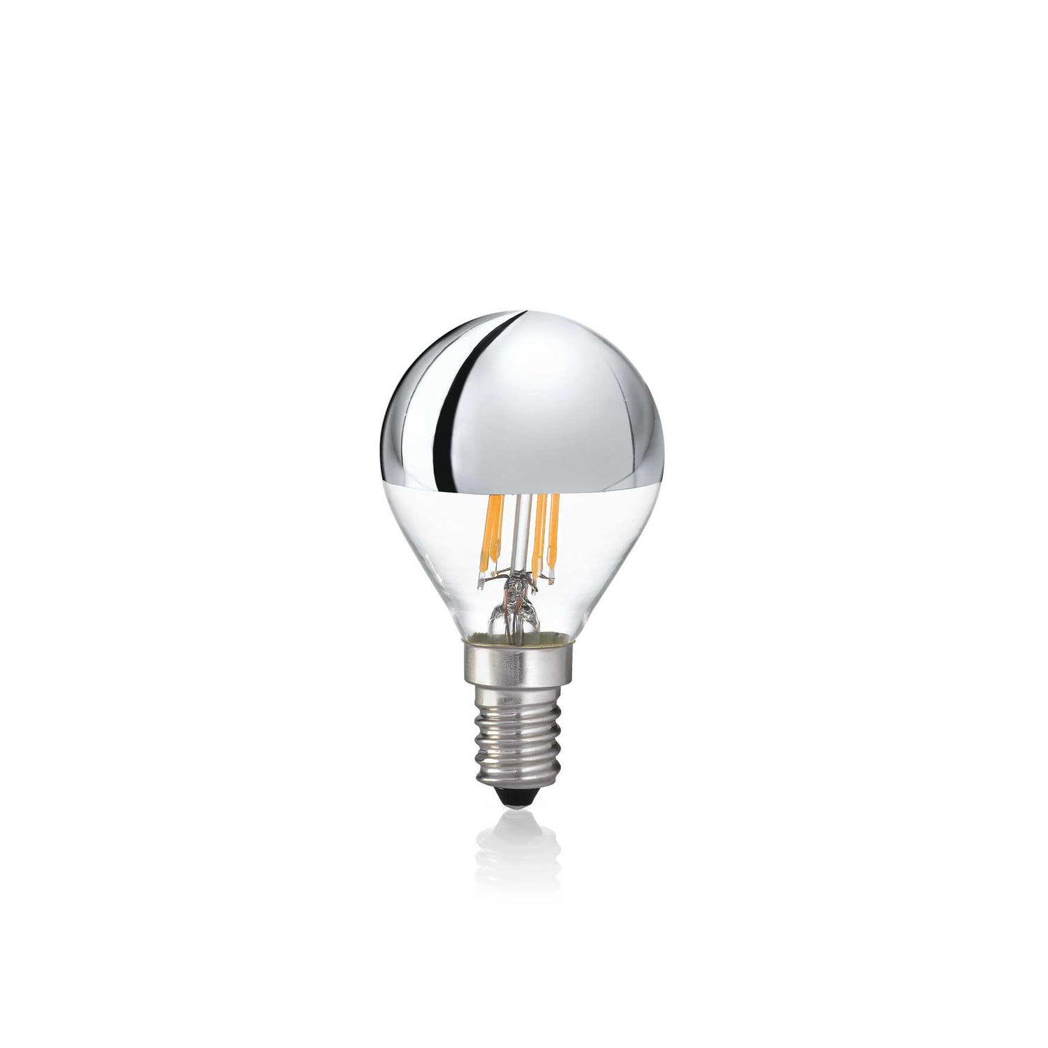Classic Chrome E14 4W Globe Light Bulb
