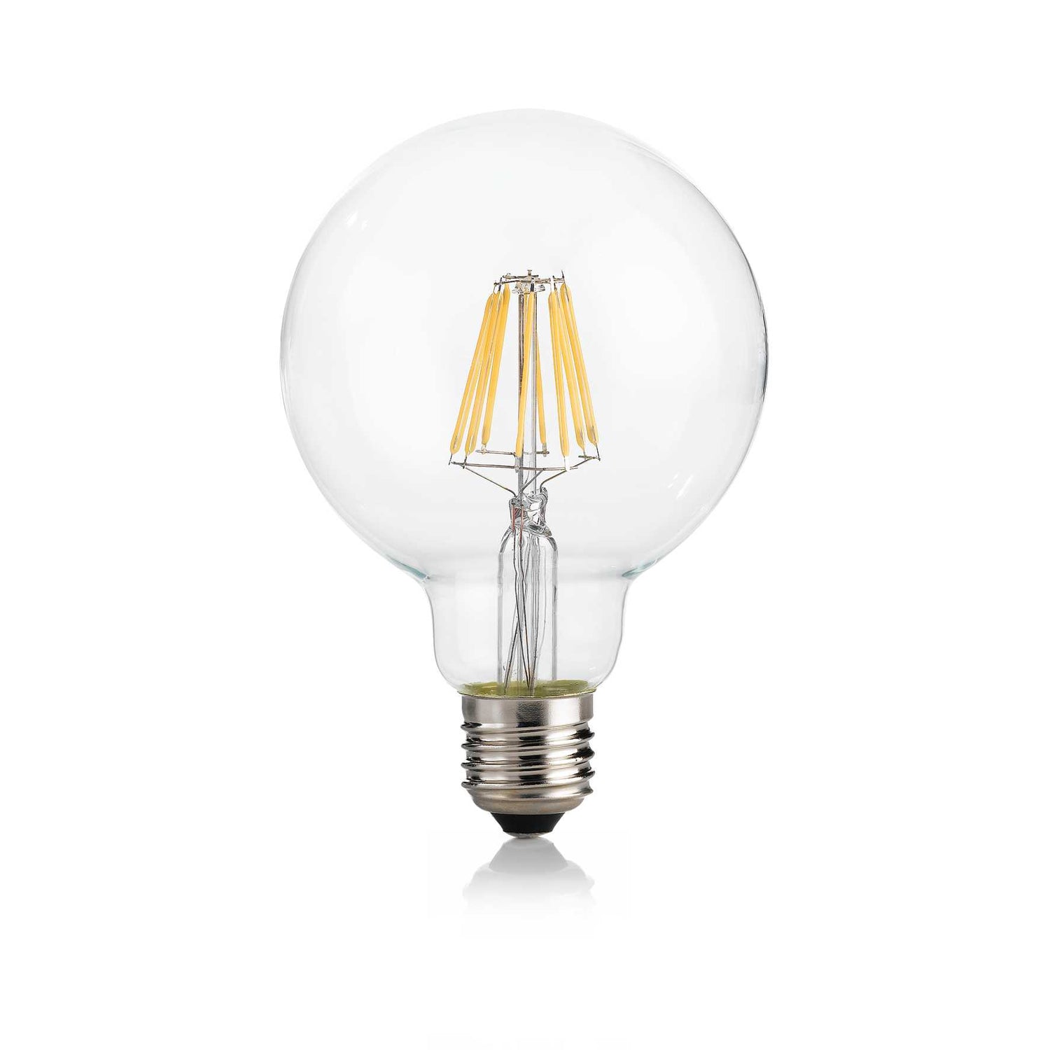 Vintage Globe E27 Filament Bulb 8W D95 Clear Warm White 3000K