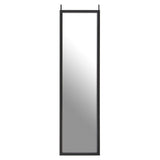 Mize Black Plastic Frame Over Door Mirror