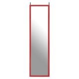 Vibrant Red Door Mirror Frame