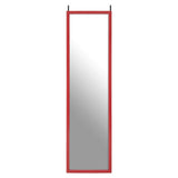 Vibrant Red Door Mirror Frame
