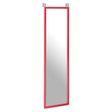 Hot Pink Plastic Frame Over Door Mirror