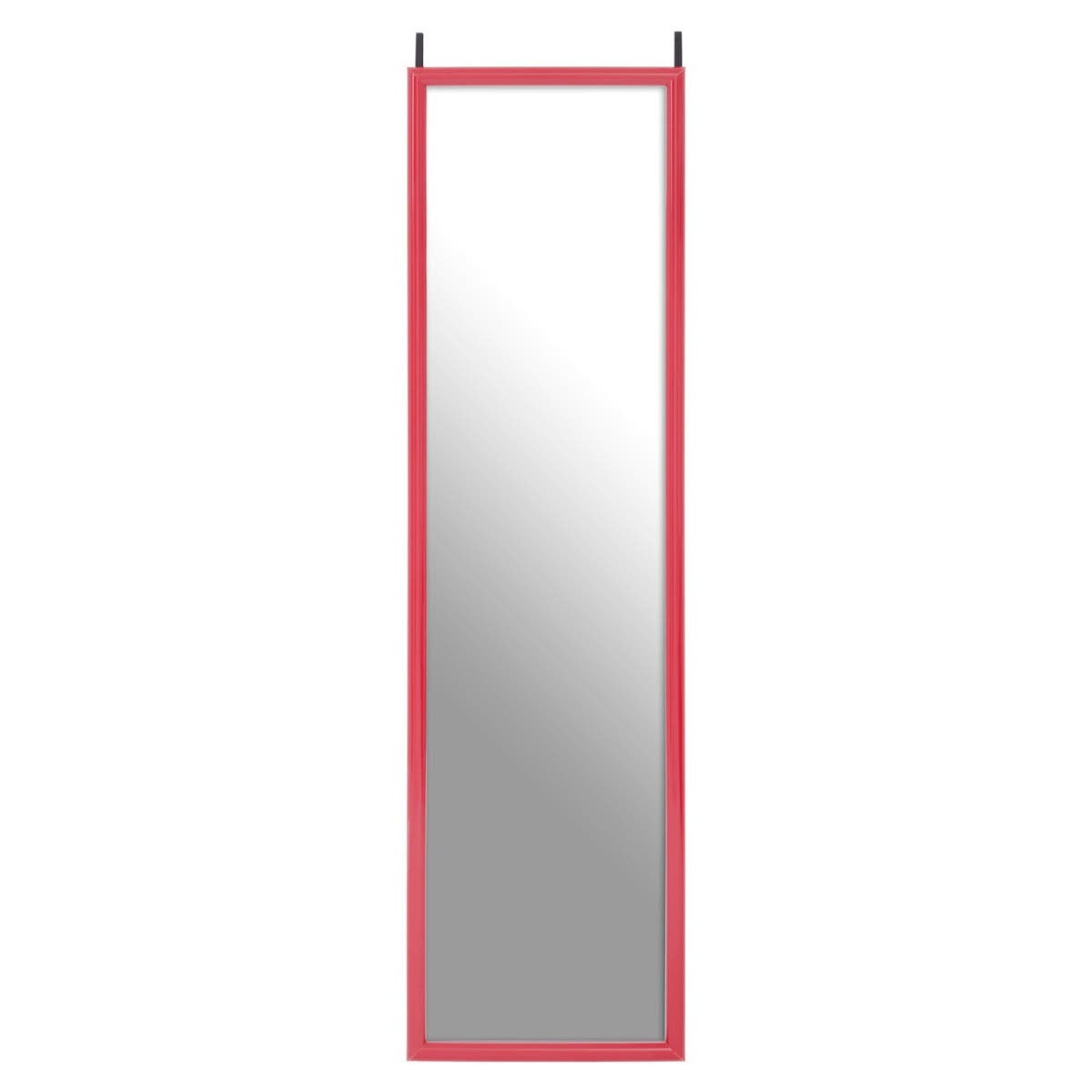 Hot Pink Plastic Frame Over Door Mirror